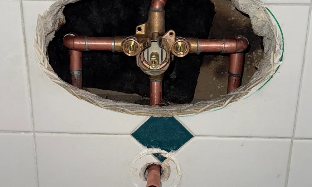 Hi-Tech Plumbing completed plumbing job